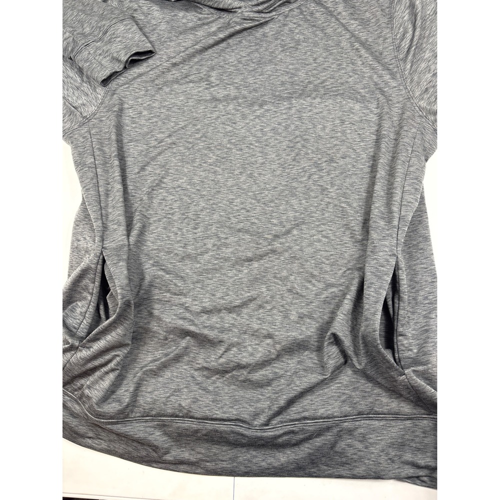 VRST Performance Hoodie Gray Space Dye Lightweight Athletic Shirt Mens L - Picture 7 of 9